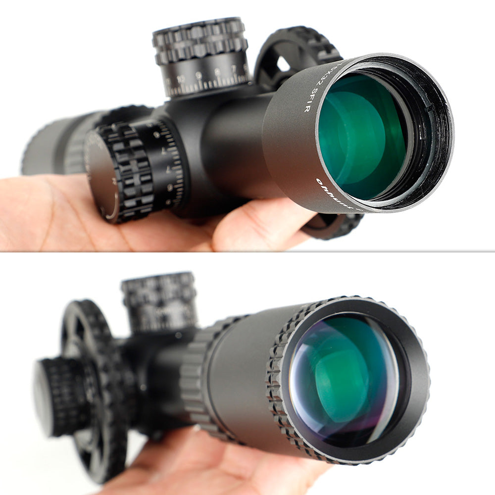 WINFREE LR 2.75-15X32 SFIR Tactical Rifle Scope with Red Illumination Side Parallax Glass Etched Reticle Turret Lock Reset - Image 12