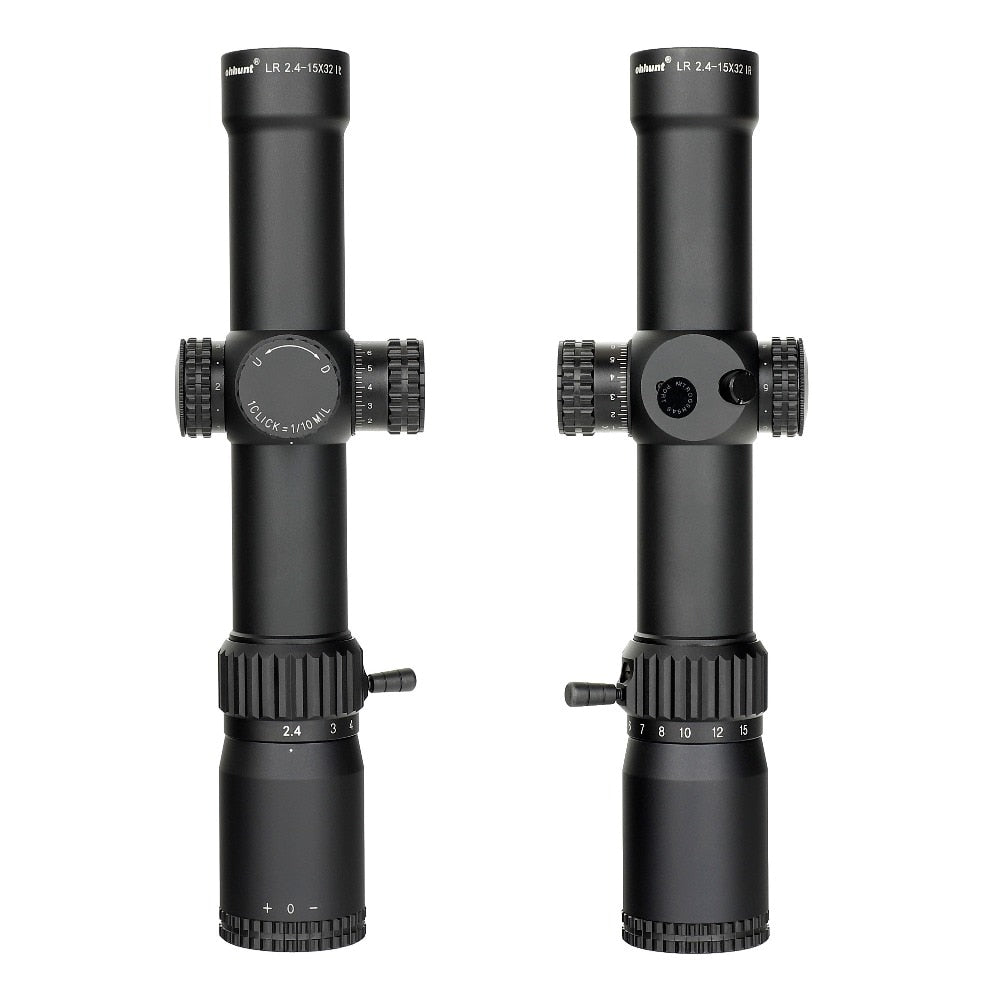 WINFREE LR 2.4-15X32 Compact Rifle Scope 35mm Tube Tactical Optics - Image 14