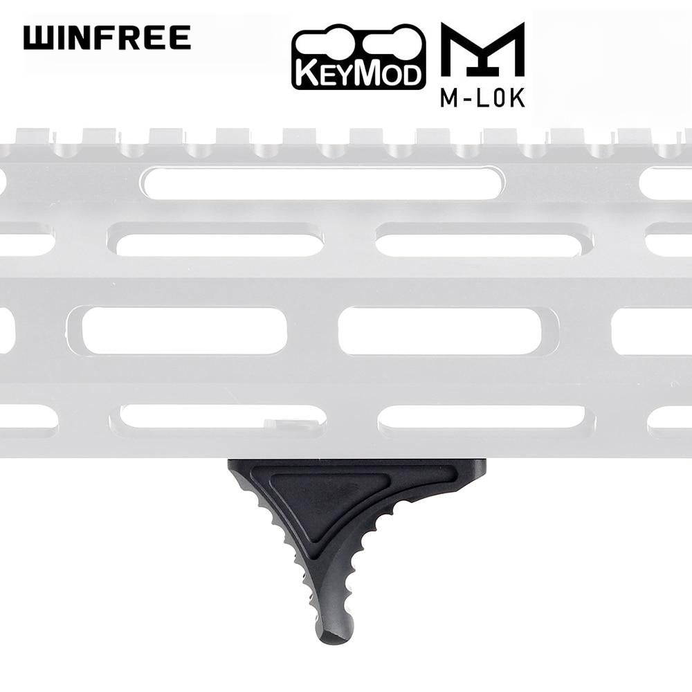 WINFREE AR-15 Bi-Directional Mini Handstop for M-LOK & Keymod Small Hand Stop - 1.54"