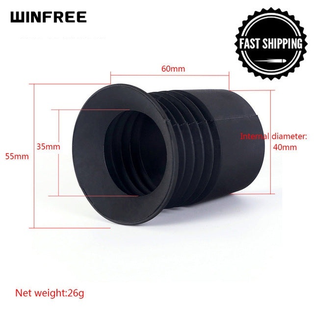 WINFREE Rifle Scope Rubber Eye Protector Gated Eyecup Eyeshade for 32~40mm Eyepiece - Image 11