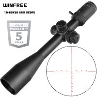 WINFREE LRS 10-60X50 SFIR Long Range Rifle Scope Side Parallax Red Illuminated