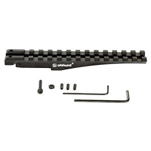 winfree rear sight rail scope mount standard scope base 1913 picatinny for low profile red dot optics (long mount, 150mm)